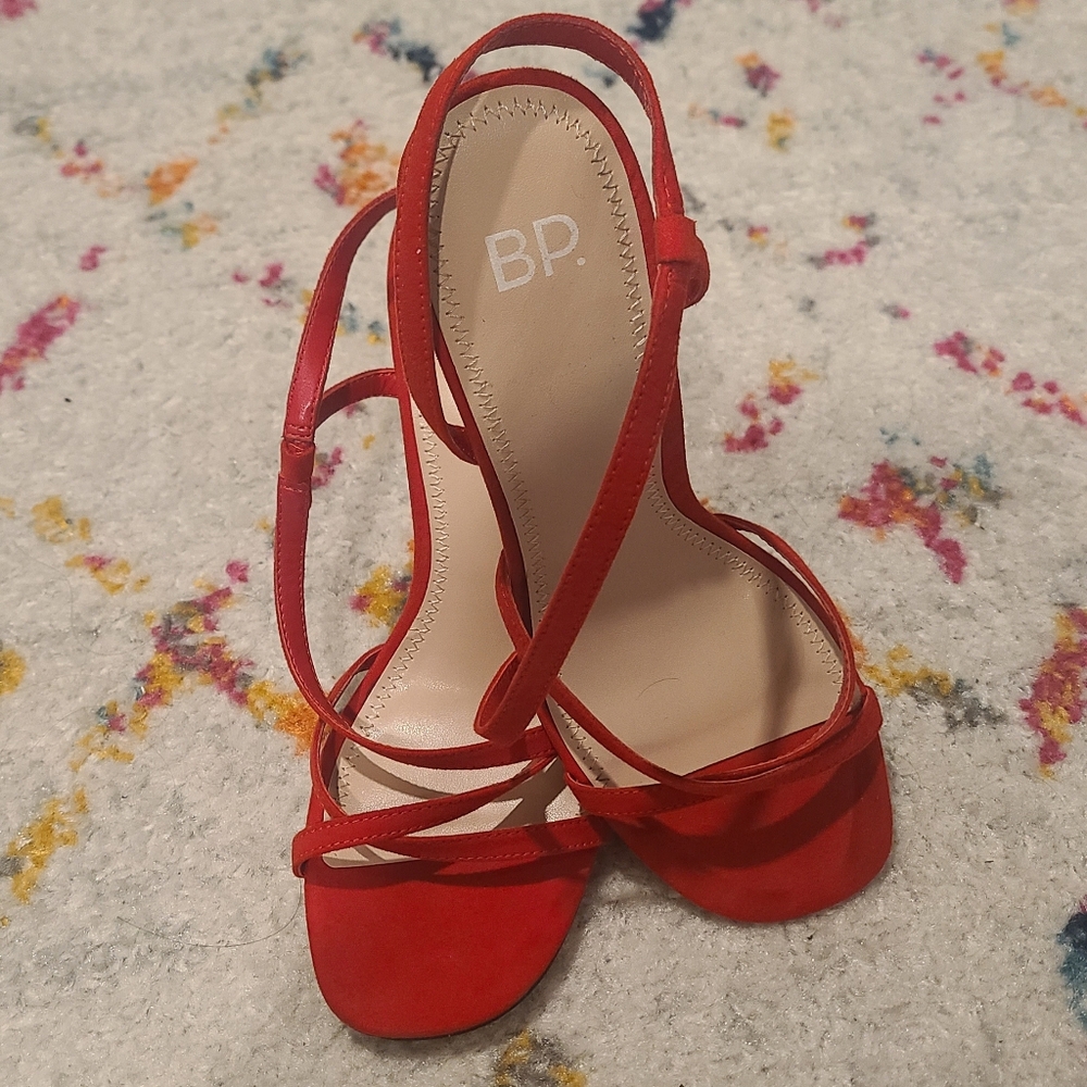 Red Strappy BP Heels size 6